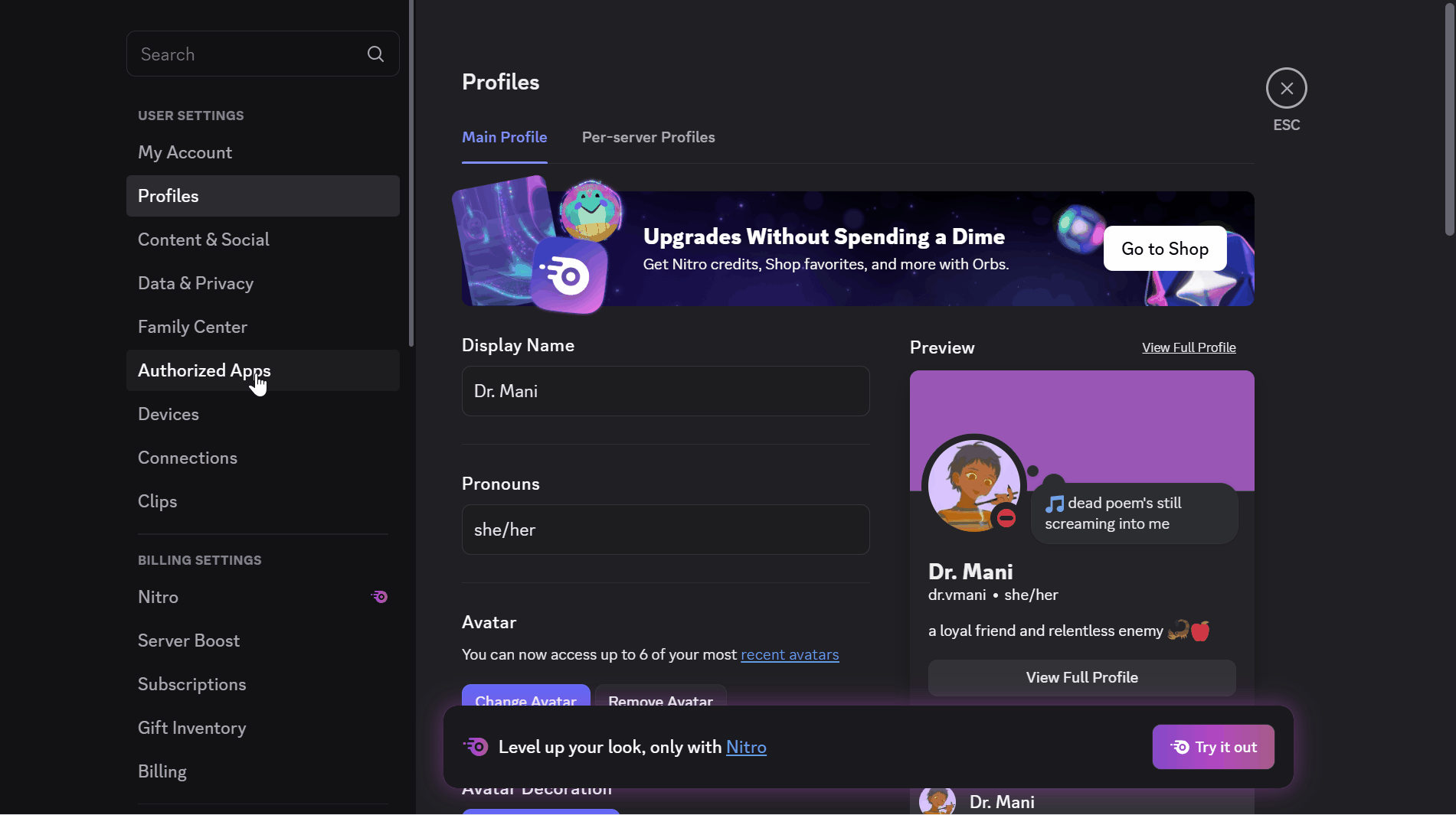 How to customize appearance and accessibility preferences