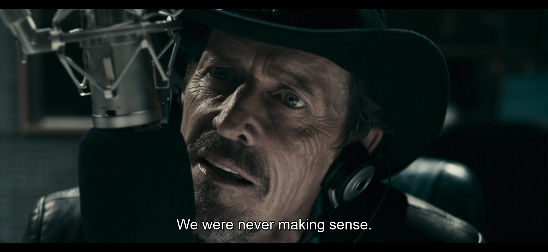 Grant Mazzy from the film Pontypool saying 'We were never making sense.'